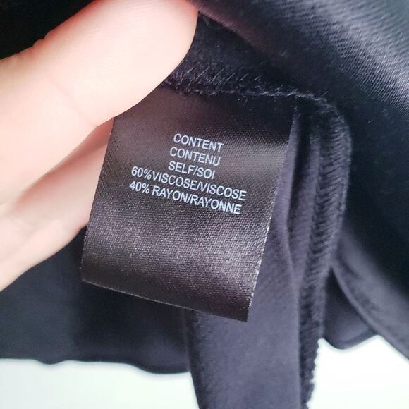 WAYF Black Satin Front Drape Chain Halter Cami - Picture 4 of 7